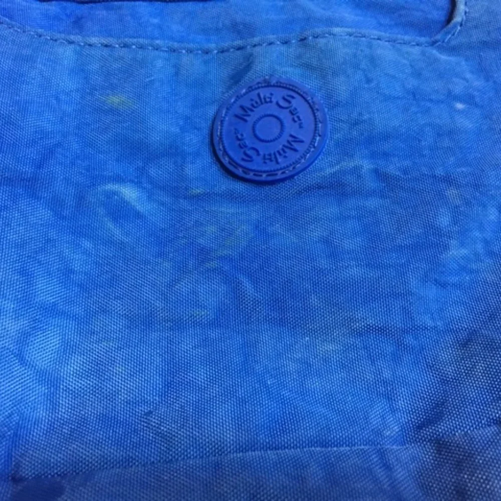 Multi Sac Blue Nylon Crossbody Bag w/ Adjustable Strap - Picture 10 of 10